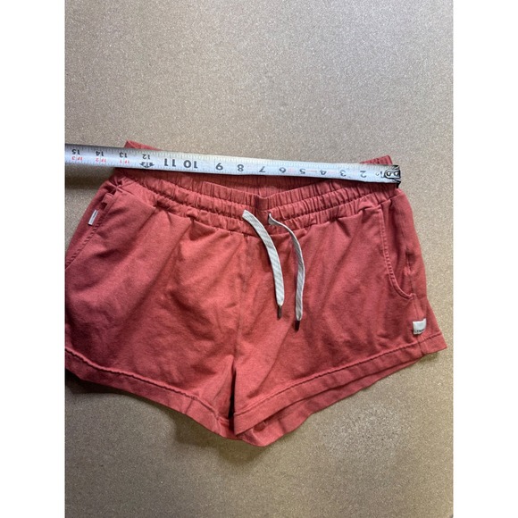 Vuori Women Coral Heather Performance Athletic Shorts Size M Drawstring Pockets - Picture 8 of 8